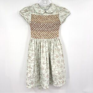 Isabel Garreton smock dress tie back 6Y